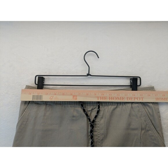 Burnside Cargo Drawstring Joggers Men's Large Khaki/Tan Pants Casual - Picture 6 of 11
